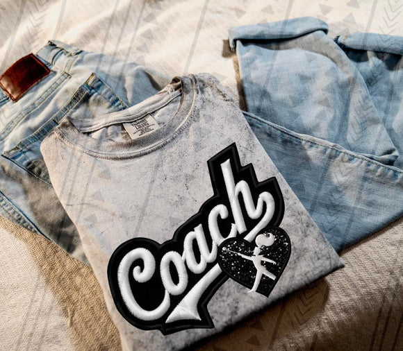 Band Coach Faux Embroidered Tee