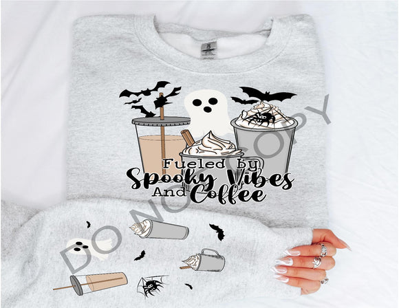 Spooky Vibes And Coffee Tee