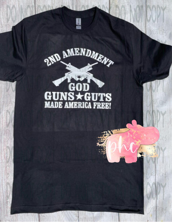 God, Guns and Guts Tee