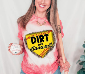 Dirt and Diamonds (Softball) Tee