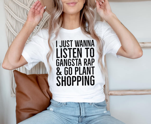 Gangsta Rap and Go Plant Shopping Tee
