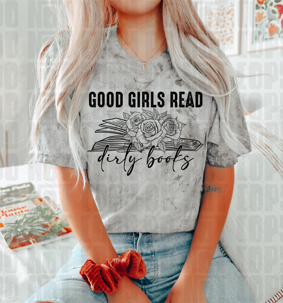 Good Girl Dirty Books Tee