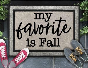 My Favorite is Fall Doormat