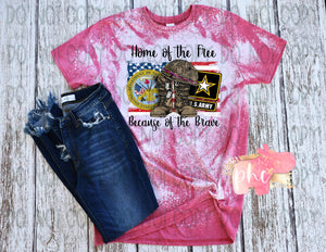 Home Of The Free Army Tee