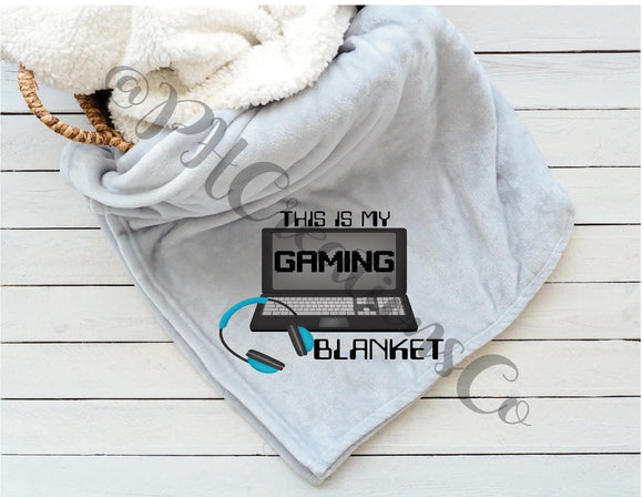 Computer Gaming Fleece Blanket